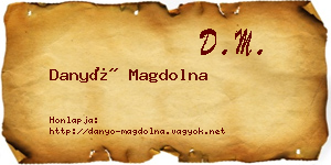 Danyó Magdolna névjegykártya