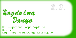 magdolna danyo business card